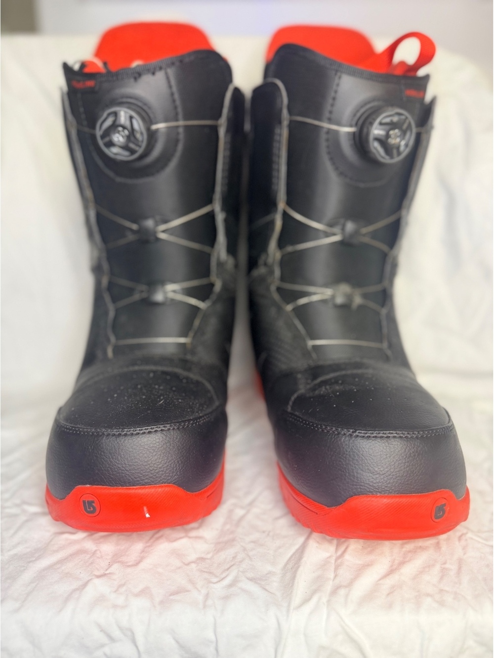 Burton Highline BOA Men’s Size 13 Black Red Snowboard Boots Imprint 1